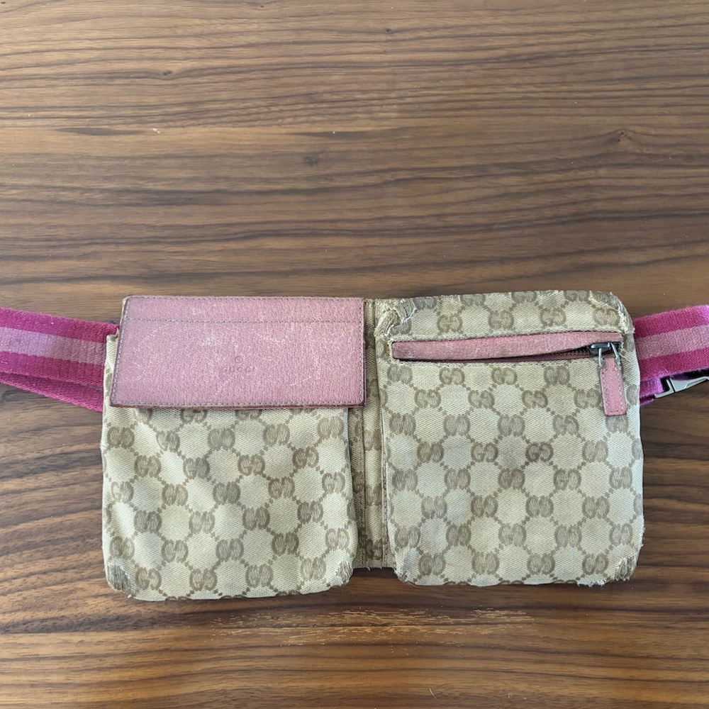 Vintage Gucci Pink Fanny Pack Bum Bag 90's Carrie Bradshaw